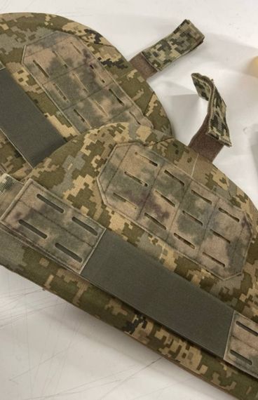 Плечовий захист з балістичними пакетами 2-го класу піксель  ММ14  STANAG 2920 v50=720 м/сек | Зображення 1