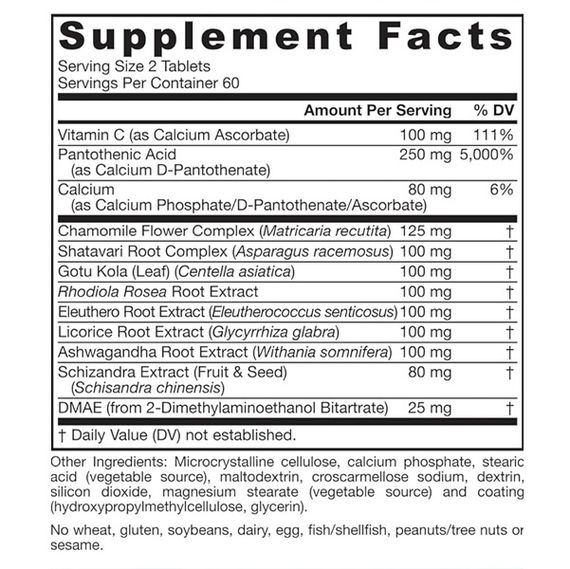 Комплекс для профилактики надпочечников Jarrow Formulas Adrenal Optimizer 120 Tabs JRW-29032 | Зображення 2