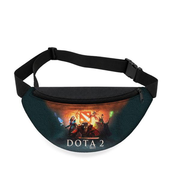 Дитяча сумка-бананка Dota 2 32х15 см на пояс або через плече (5833)