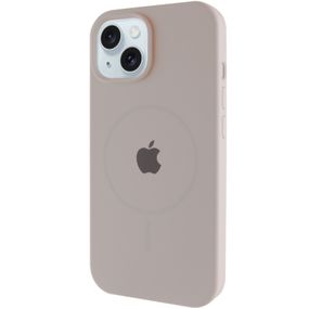 Чохол Silicone Case Full Protective (AA) with MagSafe для Apple iPhone 15 Plus (6.7") Сірий / Light Grey