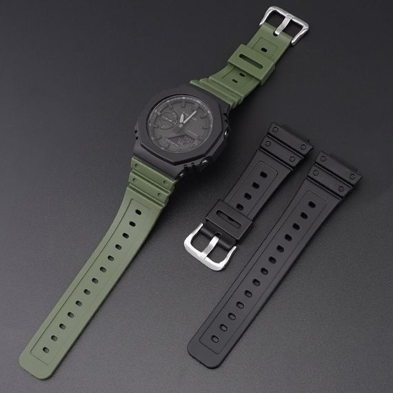 Ремінець для Годинник C2asio G-Shock GA-2100 Army Green SI | Зображення 2