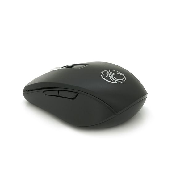 Миша бездротова iMICE E-1500.6 кнопок, 800/1200/1600 DPI, 2.4Ghz 10м, Black | Зображення 2