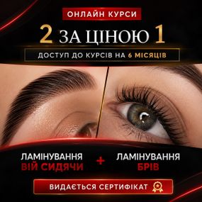 Онлайн курс по бровям и ресницам "Ламинирование бровей и ресниц"