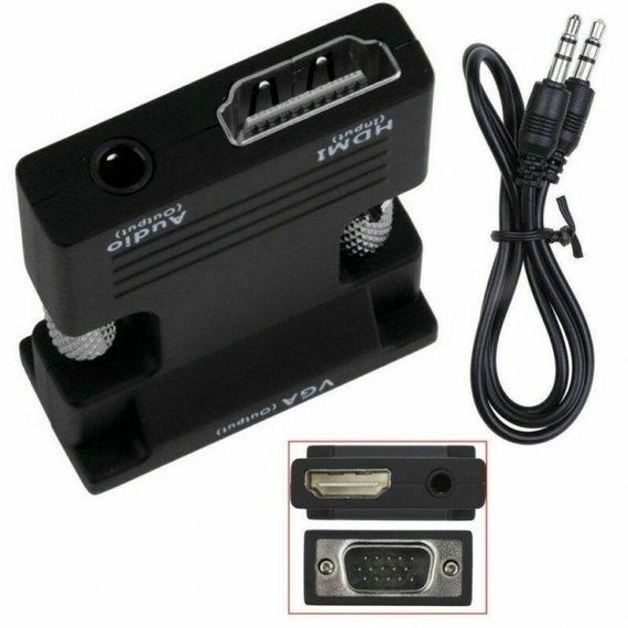 Конвертер с HDMI на VGA OUT Black
