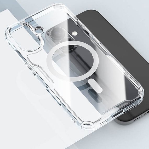 TPU чохол Nillkin Nature Pro Magnetic для Apple iPhone 16 Plus (6.7") Безбарвний (прозорий) | Зображення 5