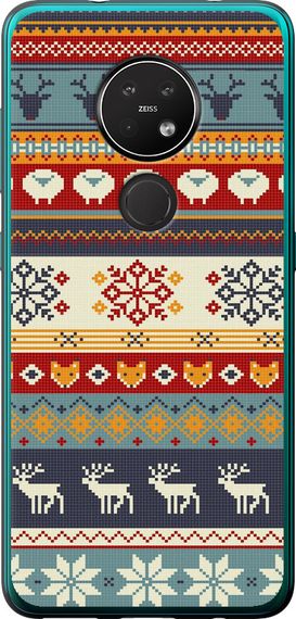 Чехол на Nokia 6.2 Рождественский орнамент "3303u-2018-17620"