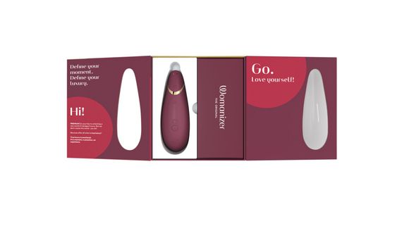 Вакуумний кліторальний стимулятор Womanizer Premium 2 - Bordeaux, функції Autopilot та Smart Silence | Зображення 6