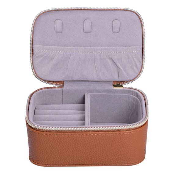 Скринька для прикрас з еко шкіри на блискавці міні органайзер для ювелірних виробів HP-5-26BR