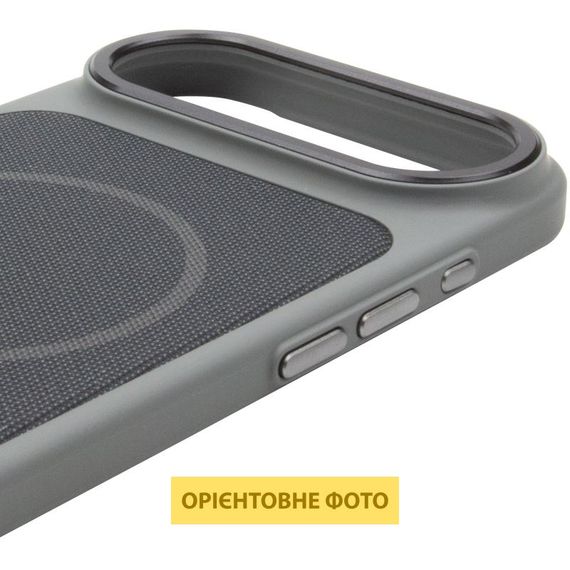 Чохол PC Textile Hybrid with Magnetic Fit для Apple iPhone 17 Air (6.5") Grey / Black | Зображення 3