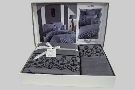 Постільна білизна First Choice Moonlight V. I. P 200x220 Mona Gri | Зображення 1