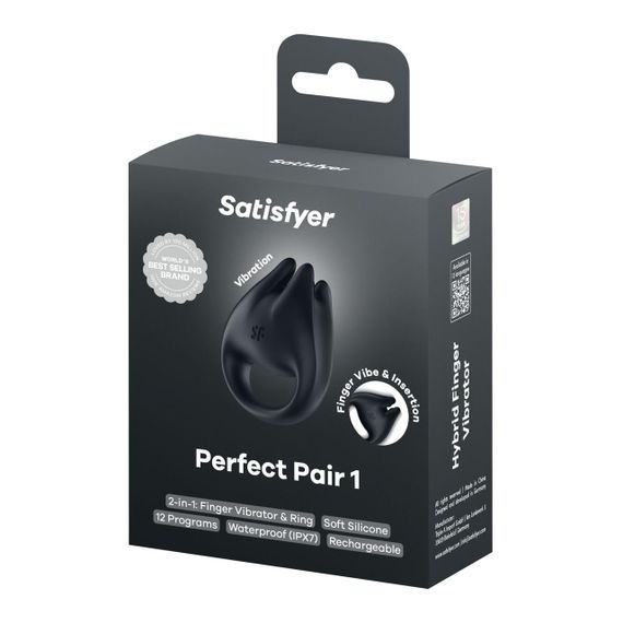 Вібратор на палець та ерекційне кільце 2в1 Satisfyer Perfect Pair 1 Sex Aura | Зображення 7