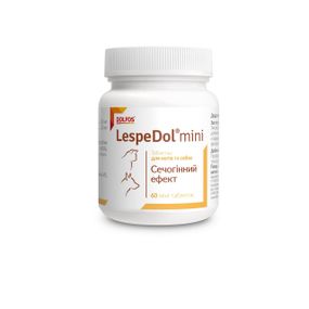 Витамины с мочегонным эффектом для собак и котов Dolfos LespeDol mini 60 табл
