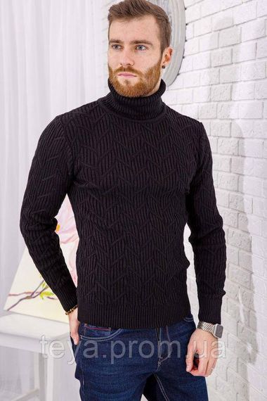 Светр чоловічий, колір чорний, розміри XL, L, XXL FA_001062 | Зображення 2