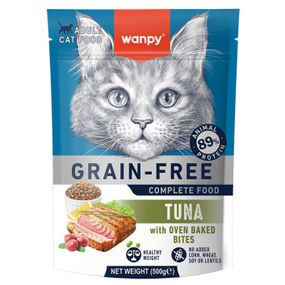 Сухий корм із тунцем для котів Wanpy Adult Cat GF Tuna, 500 гр