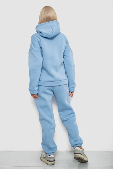 Спортивный костюм женский на флисе, цвет голубой, 238R5726 | Зображення 3