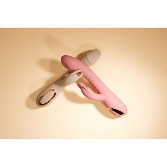 Вибратор-кролик Sweet Em Velvet Lure, 3 режима вибрации + 10 режимов у отростка, зеленый sexstyle | Зображення 7