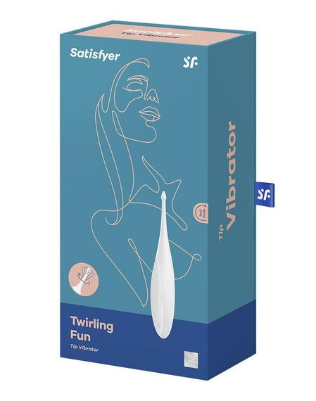 Вібратор для клітора Satisfyer Twirling Fun Білий – точкова стимуляція на максимум | Зображення 3
