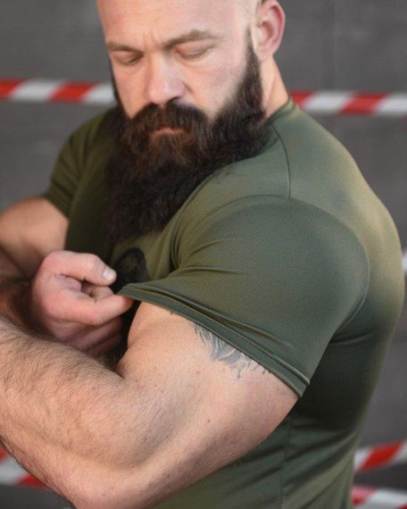 Тактична потоотводна футболка SABUR асо олива ВТ6556 | Зображення 5