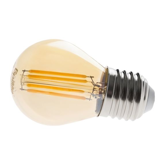 Лампа светодиодная LED 4W E27 COG WW G45 Amber 220V | Зображення 4