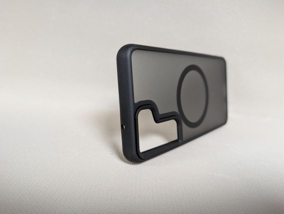 Чохол для Samsung Galaxy S21 FE / Самсунг Гелаксі С21 ФЕ, WAVE, матовий, soft-touch, MagSafe, чорний | Зображення 3