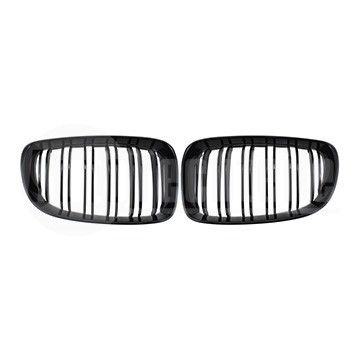 Решетки радиатора компл. BMW 1 E87 07-11 (глянц. чёрн. двойная), AutoTechteile, 708 5105, 706 5116