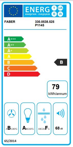 Витяжка Faber похила, 55см, 1219м3г, Steelmax Ev8 Led Wh A55, білий+нерж (330.0538.525) | Зображення 3