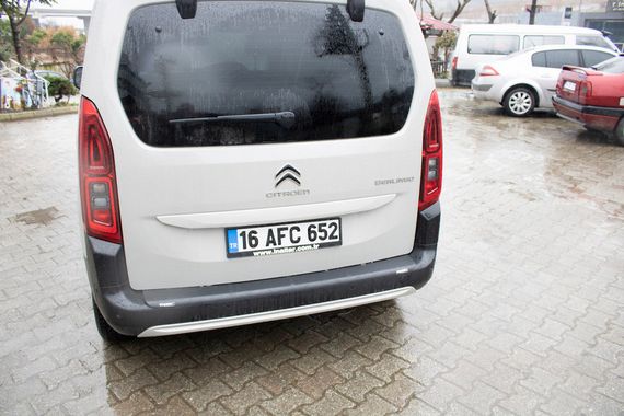 Накладка на задний бампер (ABS) для Citroen Berlingo/Multispace 2019-2024 гг | Зображення 4