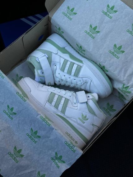 Зимові жіночі кросівки Forum 84 High BWhite Olive Fur , В'єтнам 36 23 см | Зображення 7