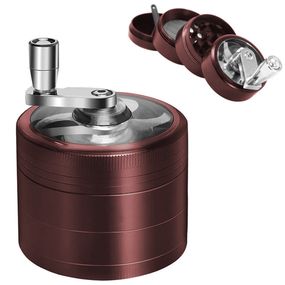 Большой Гриндер Для Травы И Специй С Ручкой "Herb Grinder Red"