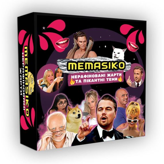 Настольная игра «MEMASIKO - нерафіновані жарти та пікантні теми» 18+ (UA) sexstyle