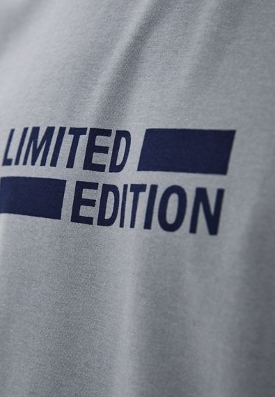 Футболка чоловіча з принтом напис сірий, 3XL | Зображення 2