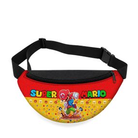 Дитяча сумка-бананка Super Mario 32х15 см на пояс або через плече (5759)