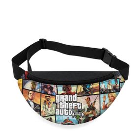 Дитяча сумка-бананка Grand Theft Auto V 32х15 см на пояс або через плече (5794)