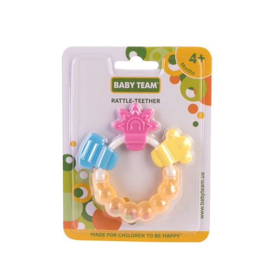 Дитяче брязкальце-прорізувач "Квіточка" 8410 | Зображення 1