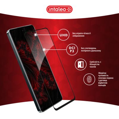 Стекло защитное Intaleo Full Glue Realme C67 Black (1283126590047) | Зображення 3