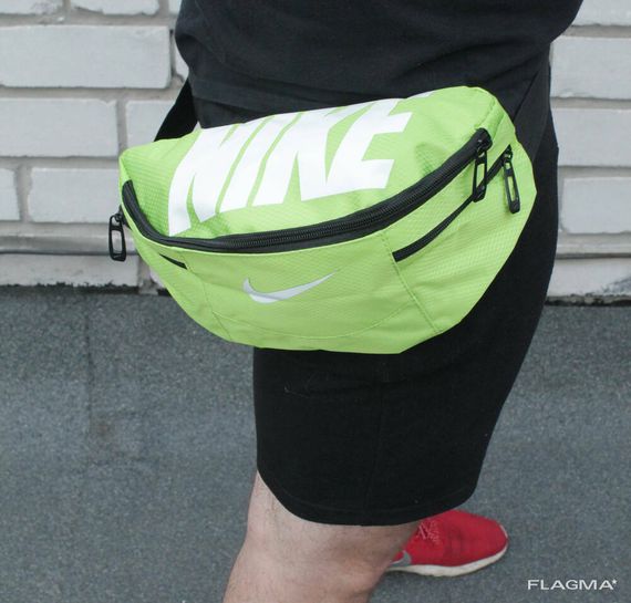 Поясная сумка Nike Team Training(салатовая) сумка на пояс | Зображення 6