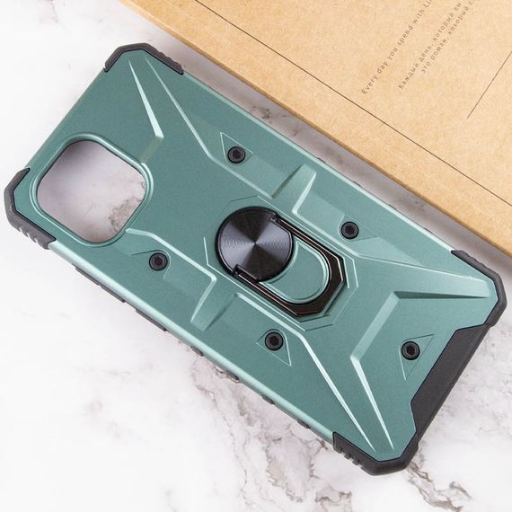 Ударостійкий чохол Pathfinder Ring для Xiaomi Redmi A1 / A2 TPU+PC, Кільце-тримач, Зелений/Green | Зображення 3