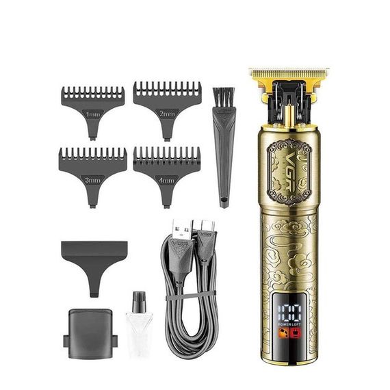 Машинка-тример для стрижки беспроводная VGR V-073, Машинка для стрижки волос с профессиональными ножами WP-87 | Зображення 6
