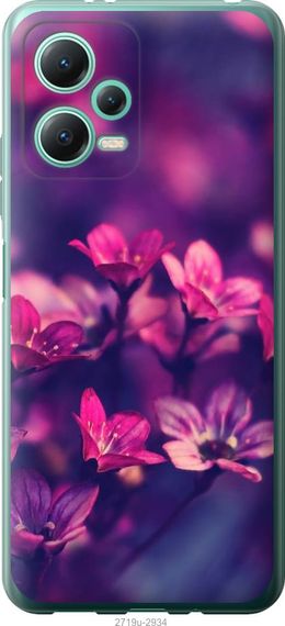 Чехол на Xiaomi Redmi Note 12 5G Пурпурные цветы "2719u-2934-17620"