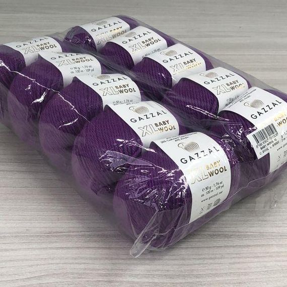 Пряжа Gazzal – Baby Wool XL колір 815 Фуксія | Зображення 3