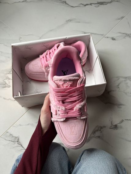 Кросівки Lou1is Vu1it1ton Trainer Triple Pink | Зображення 4