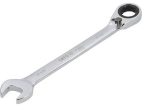 Ключ комбінований до гайок (з тріщаткою) YATO Польша, хромванадій, М=27 мм, l=360 мм YT-1670