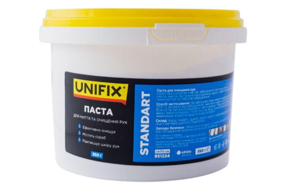 Паста для очищення рук Standart 0,35 кг (ведерко) UNIFIX 951224 | Зображення 1