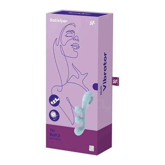 Универсальный вибратор Satisfyer Tri Ball 2, 3 мотора, гнется | Зображення 6