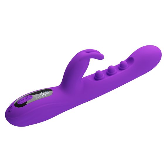 Вібратор-кролик PRETTY LOVE Sabien Purple, силікон, фіолетовий, пульсуюча та вібраційна стимуляція Sex Aura | Зображення 8