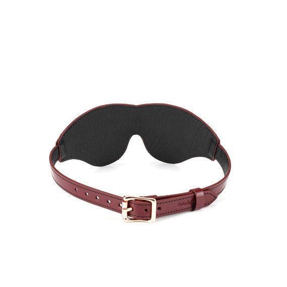 Шкіряна маска на очі Liebe Seele Wine Red Blindfold | Зображення 2