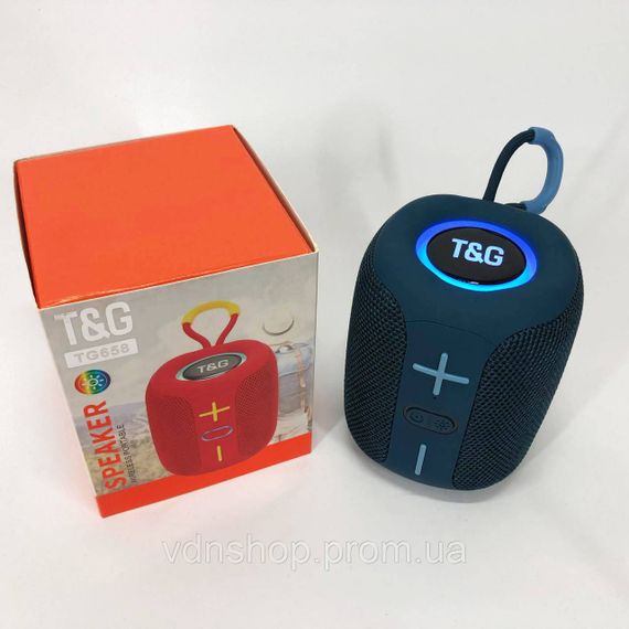 Bluetooth колонка з usb-портом TG658, Bluetooth колонка з ремінцем портативна радіо блютус PU-15 | Зображення 8