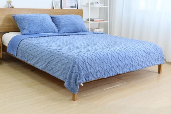 Набір текстилю Soho Ковдра 200х220 см + 2 наволочки 50х70 см Romance Blue | Зображення 2