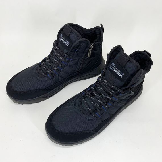 Теплые удобные качественные зимние ботинки, Мужская зимняя обувь, Зимние мужские ботинки оригинал YF-84 | Зображення 6