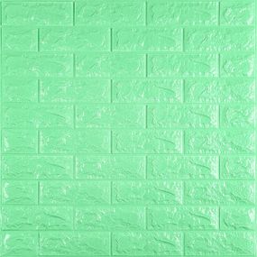 3D панель самоклеюча 700х770х7мм цегла М'ятний (012-7) SW-00000050
